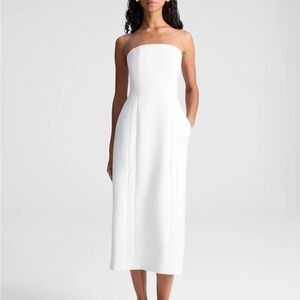 ALC White Strapless Sheath Dress for Brides